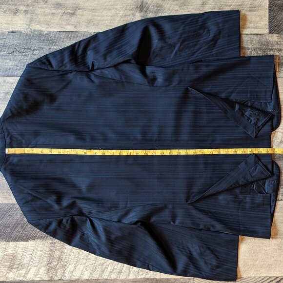 Versace Suit Jacket Blazer Black Striped - Picture 9 of 9